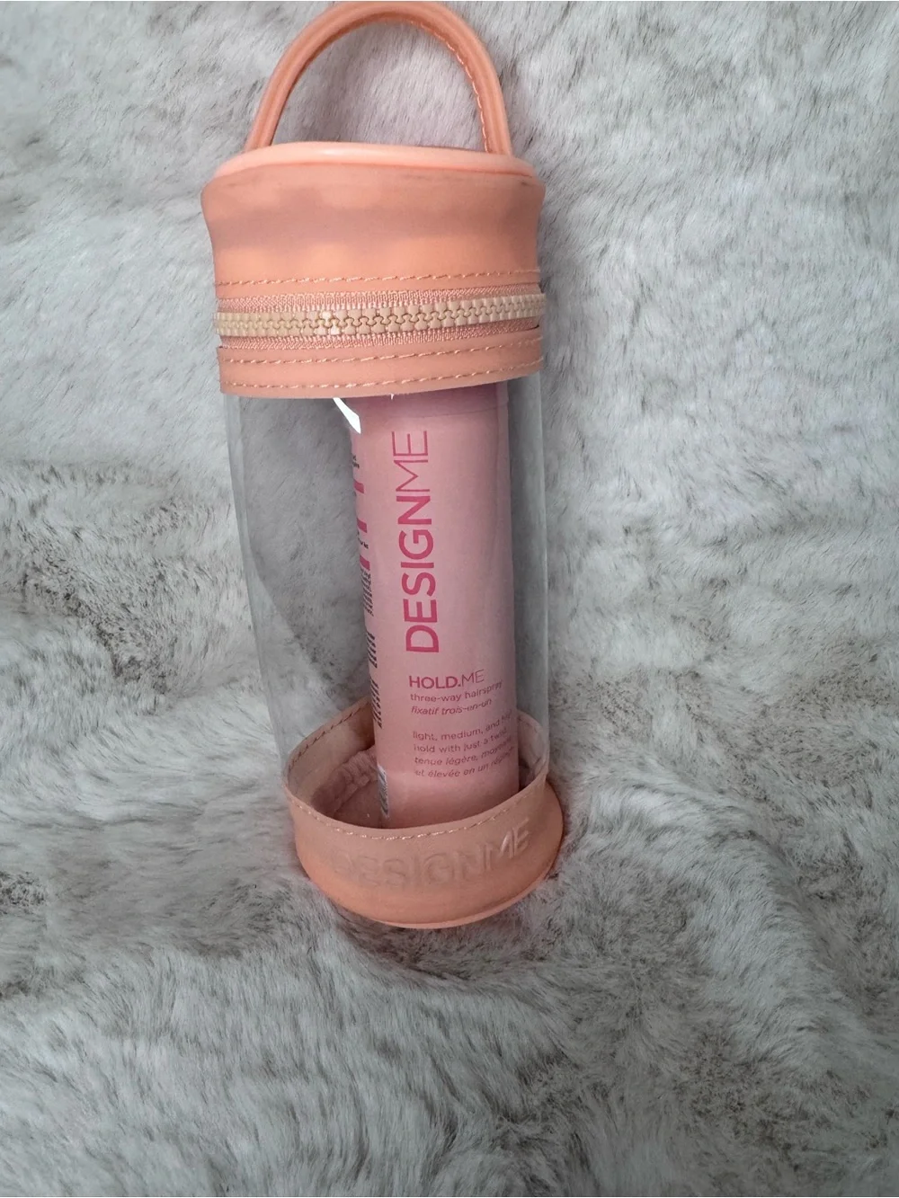 Design.Me Hold.Me Travel Case with Pink Bottle